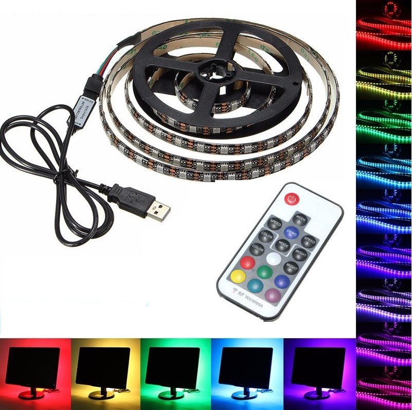 Light LED pásek 5V USB SMD5050 RGB, 3 metry