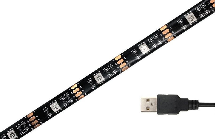 Light LED pásek 5V USB SMD5050 RGB, 3 metry