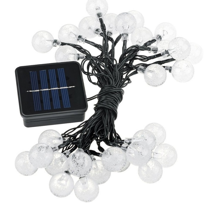 SOLAR 30/01 Solární světelný řetěz čistá bílá, 30LED/6Metrů