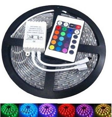 Light LED pásek 5050 60LED/m IP65 14,4W/m RGB, 5m, komplet 3A 
