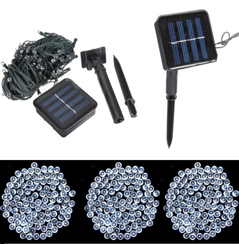 SOLAR 201/22 Solární světelný řetěz čistá bílá, 200LED/22 Metrů