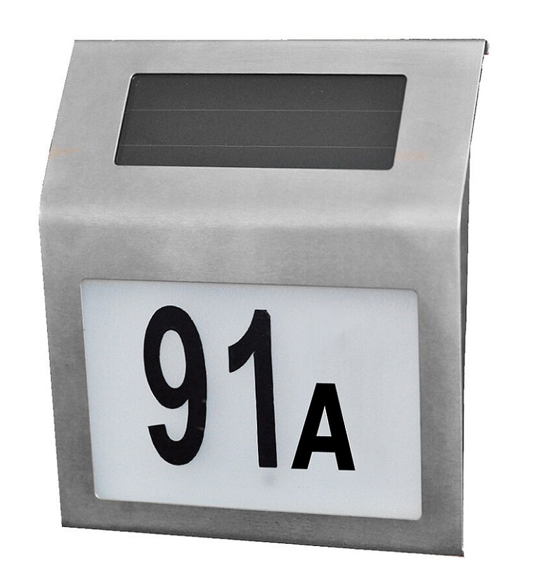 Solar 756 Solární nástěnné světlo domovní číslo