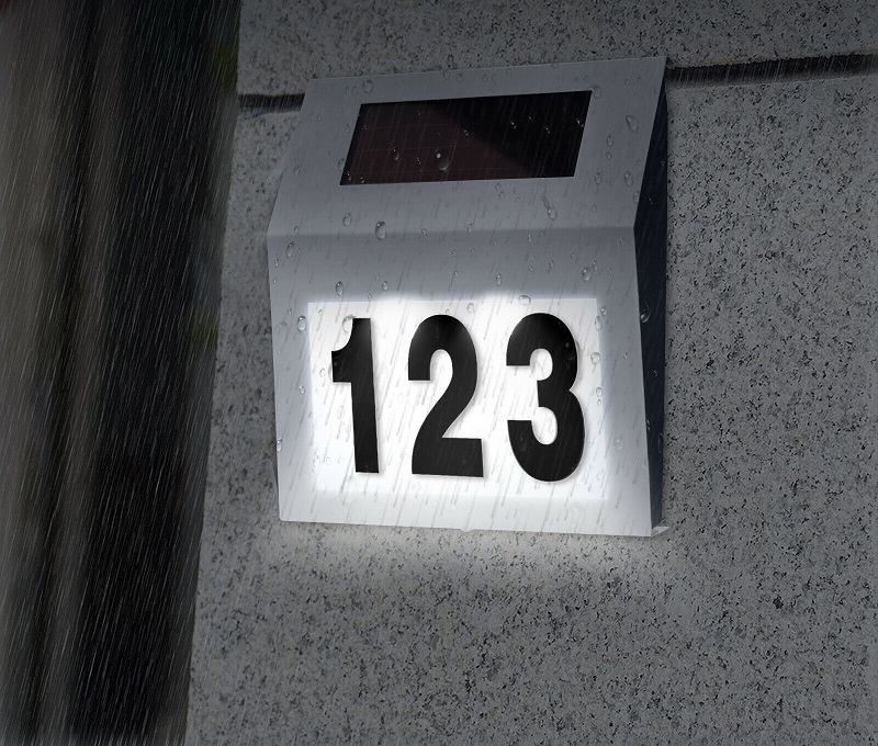Solar 756 Solární nástěnné světlo domovní číslo