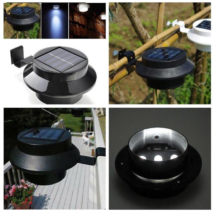 Svítidlo solární 4L s úchytem černé set 2 kusů