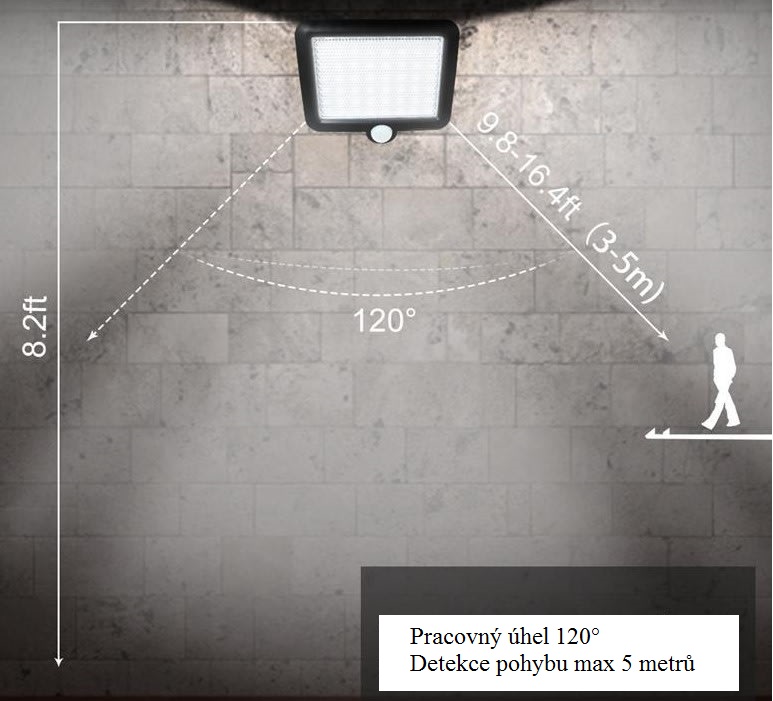 Solární LED halogen 56 LED