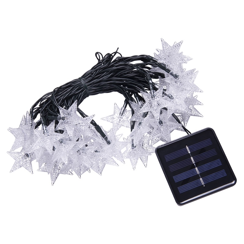 SOLAR H30/02 Solární světelný řetěz teplá bílá, 30LED/6Metrů