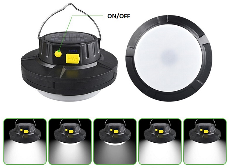 Solar SP96S Nabíjecí přenosná svítilna USB