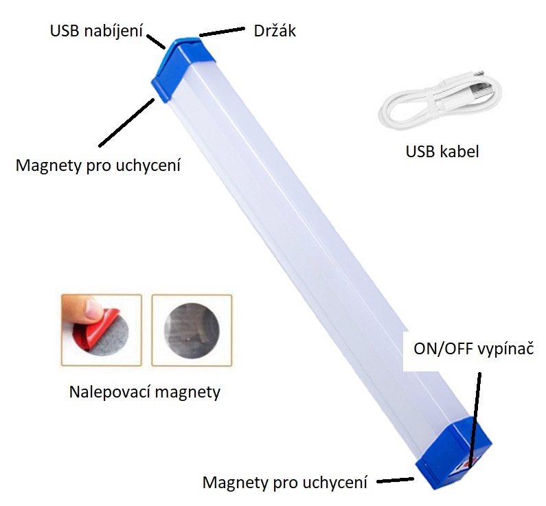 USB61/6 USB LED svítilna 6W