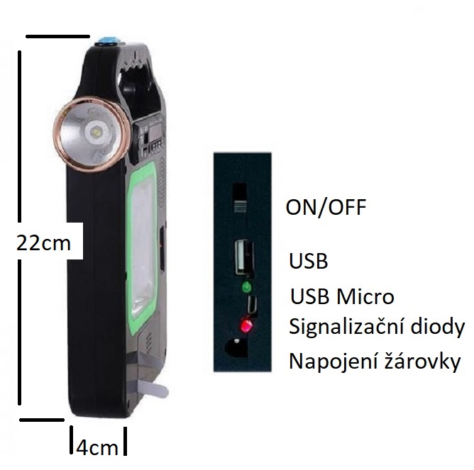 Solar S5V/3W, Solární LED světlo