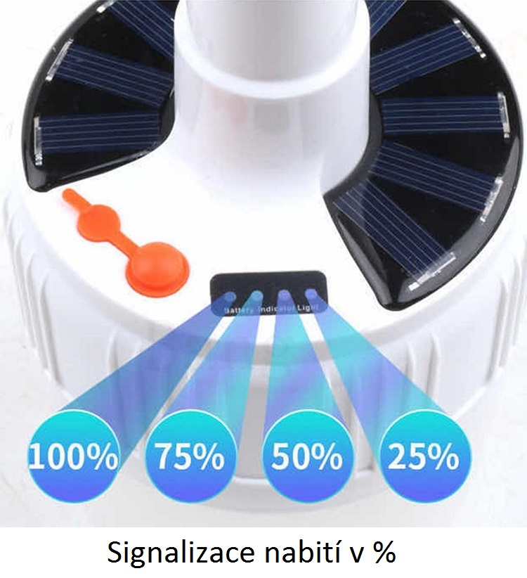 Solar P52 Nabíjecí solární přenosná svítilna