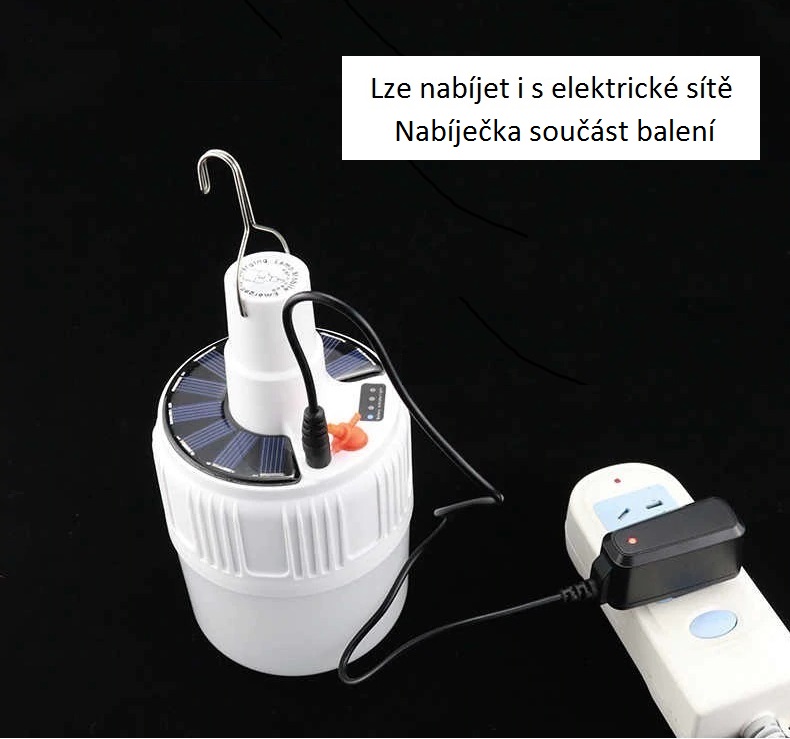 Solar P52 Nabíjecí solární přenosná svítilna