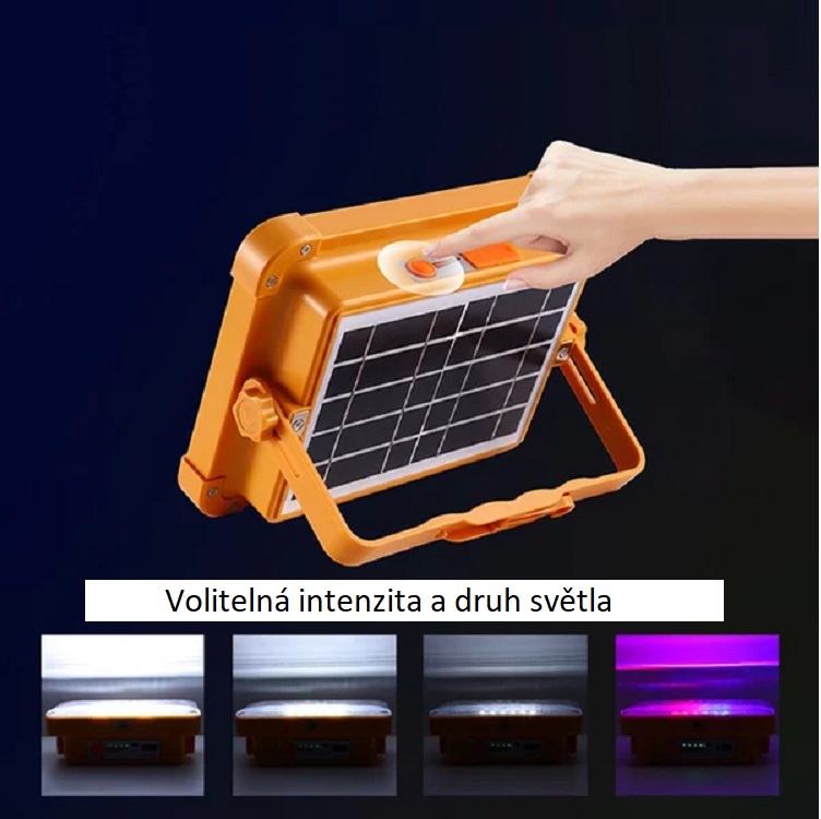 Solar P336 Solární osvětlení přenosné teplá bílá/čistá bílá
