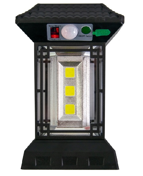Solar COB186 Zahradní lampa s pohybovým čidlem 12x LED COB