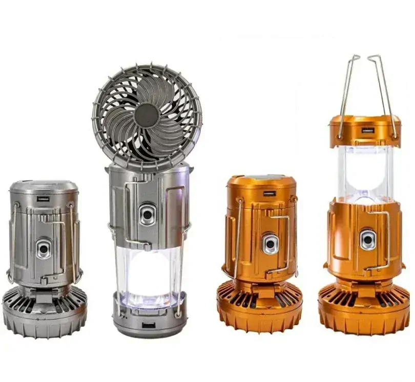 AB-45/S Solární osvětlení přenosné USB ventilátor