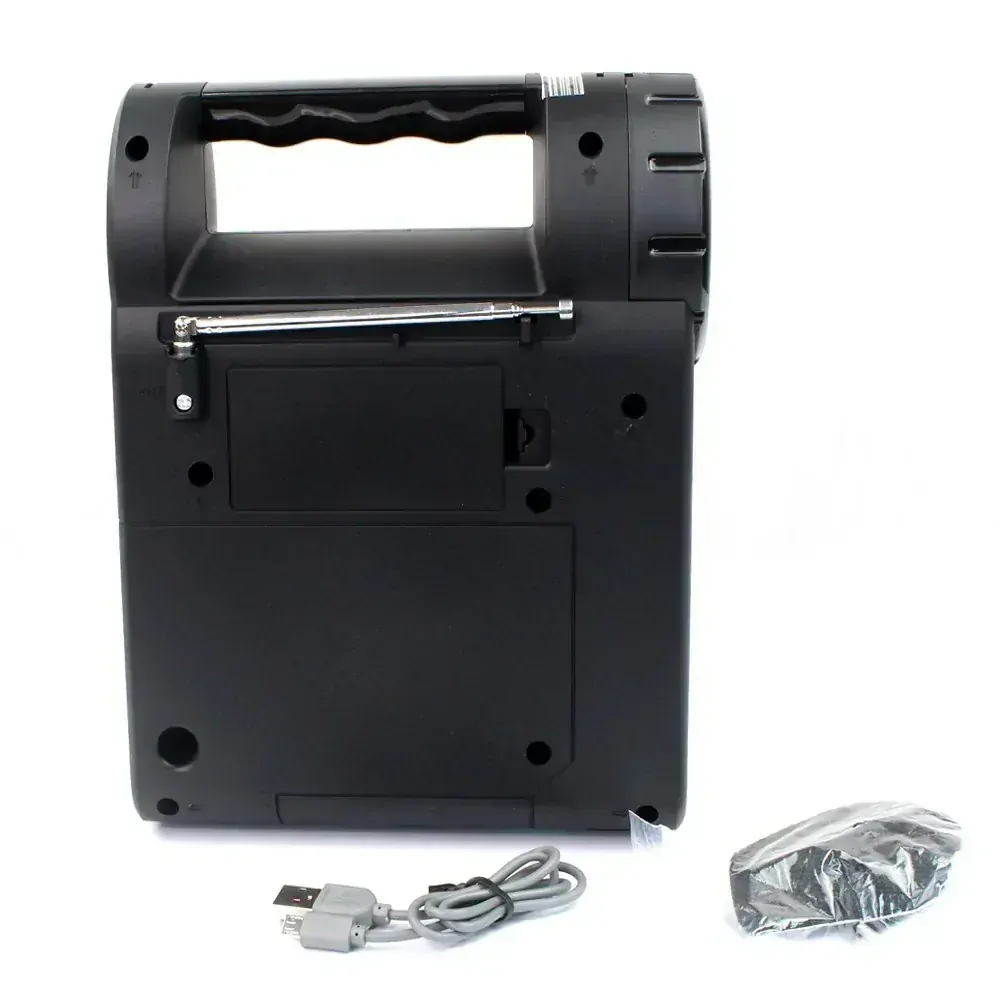 SR5V/1,5W Solární Bluetooth reproduktor rádio LED