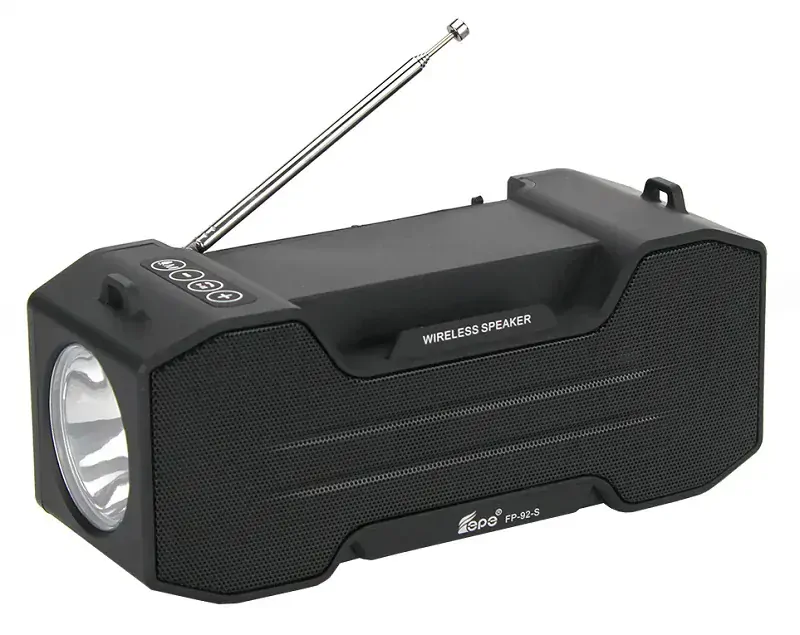 SR-92R Solární Bluetooth reproduktor rádio LED