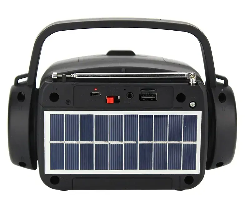 SR-95R Solární Bluetooth reproduktor rádio LED