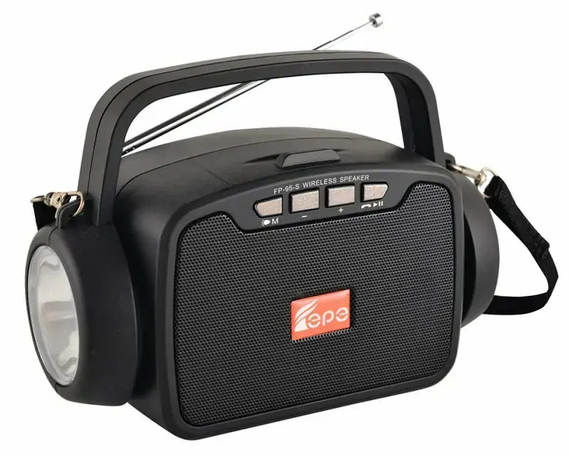 SR-95R Solární Bluetooth reproduktor rádio LED