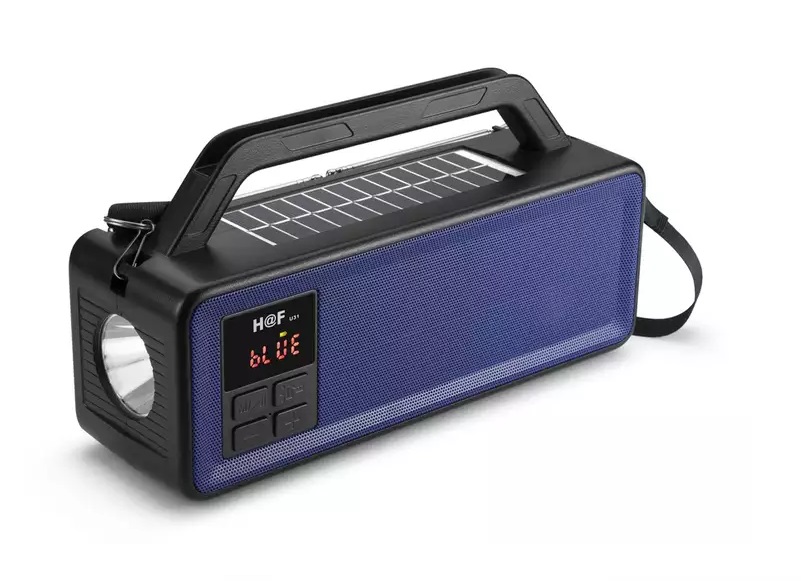 SR-B31 Solární Bluetooth reproduktor rádio LED