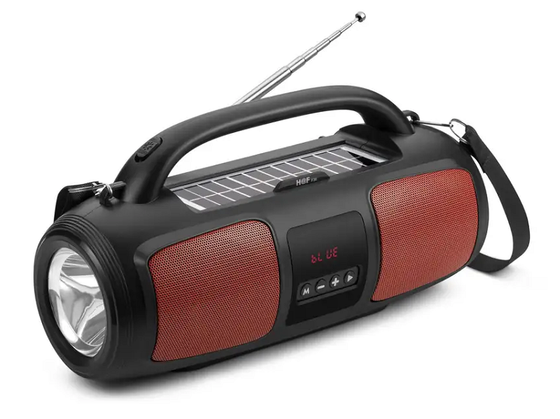 SR-R36 Solární Bluetooth reproduktor rádio LED světlo