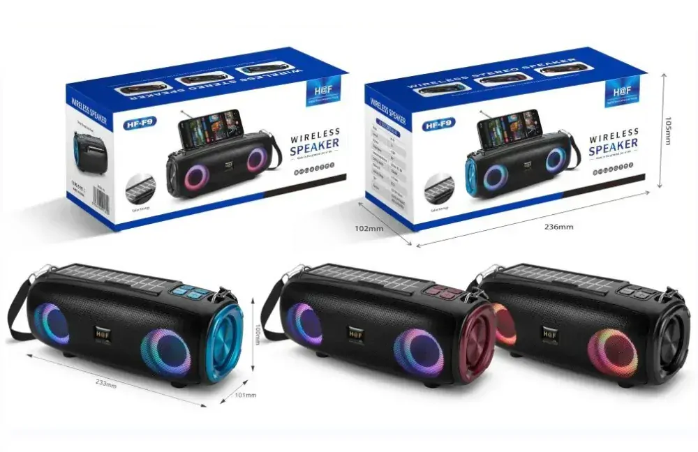 SR-R9 Solární Bluetooth reproduktor rádio