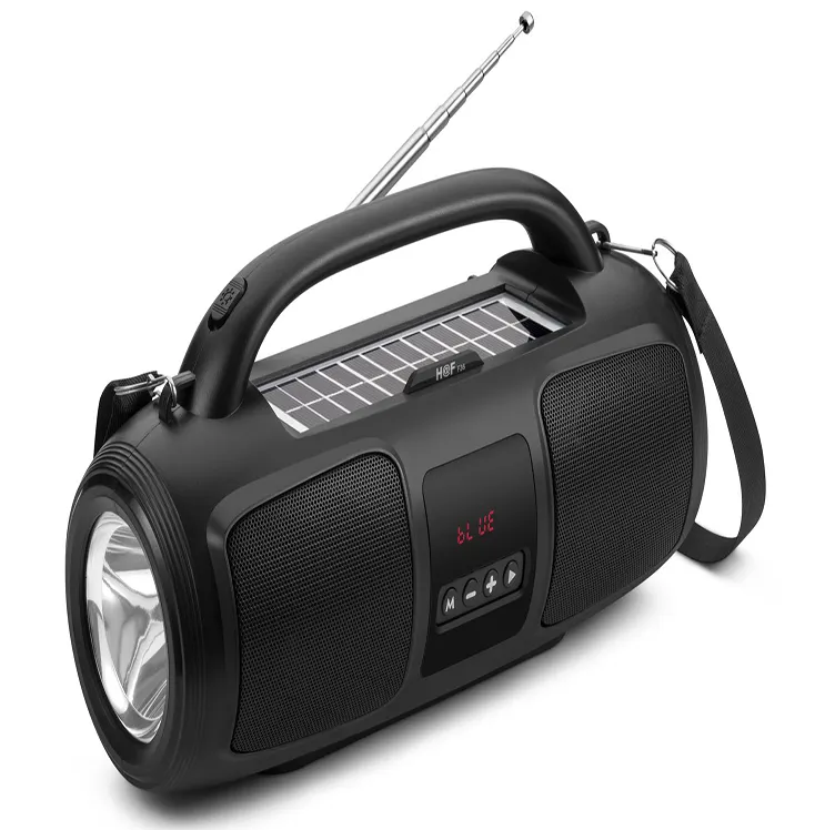 SR-U36 Solární Bluetooth reproduktor rádio LED světlo