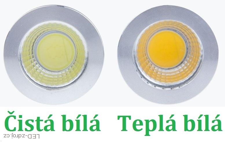 LED žárovka MR16 COB 8W teplá bílá