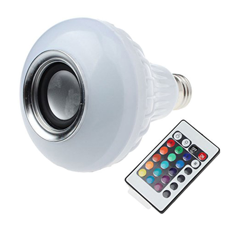 RGB LED disco žárovka s bluetooth E27 7W