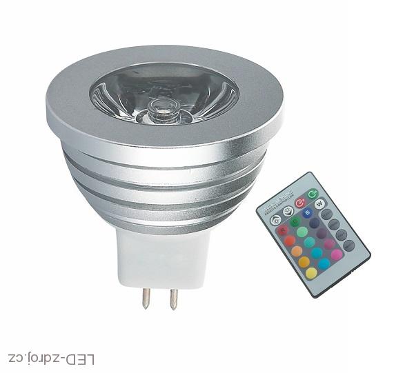 LED žárovka RGB MR16 12V 3W