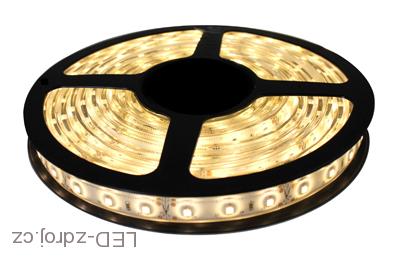 Light LED pásek 3528 60LED/m IP20 4.8W/m teplá bílá, 2,5m