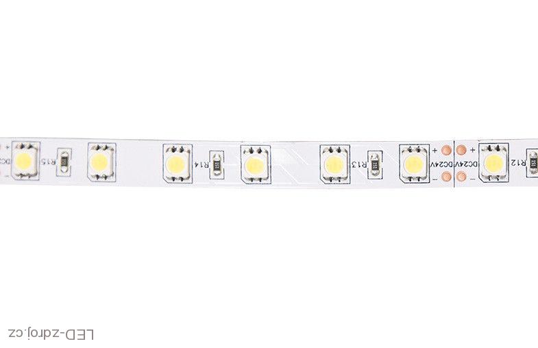 Light LED pásek 5050 60LED/m IP65 14.4W/m čistá bílá, 2 metry, komplet vypínač