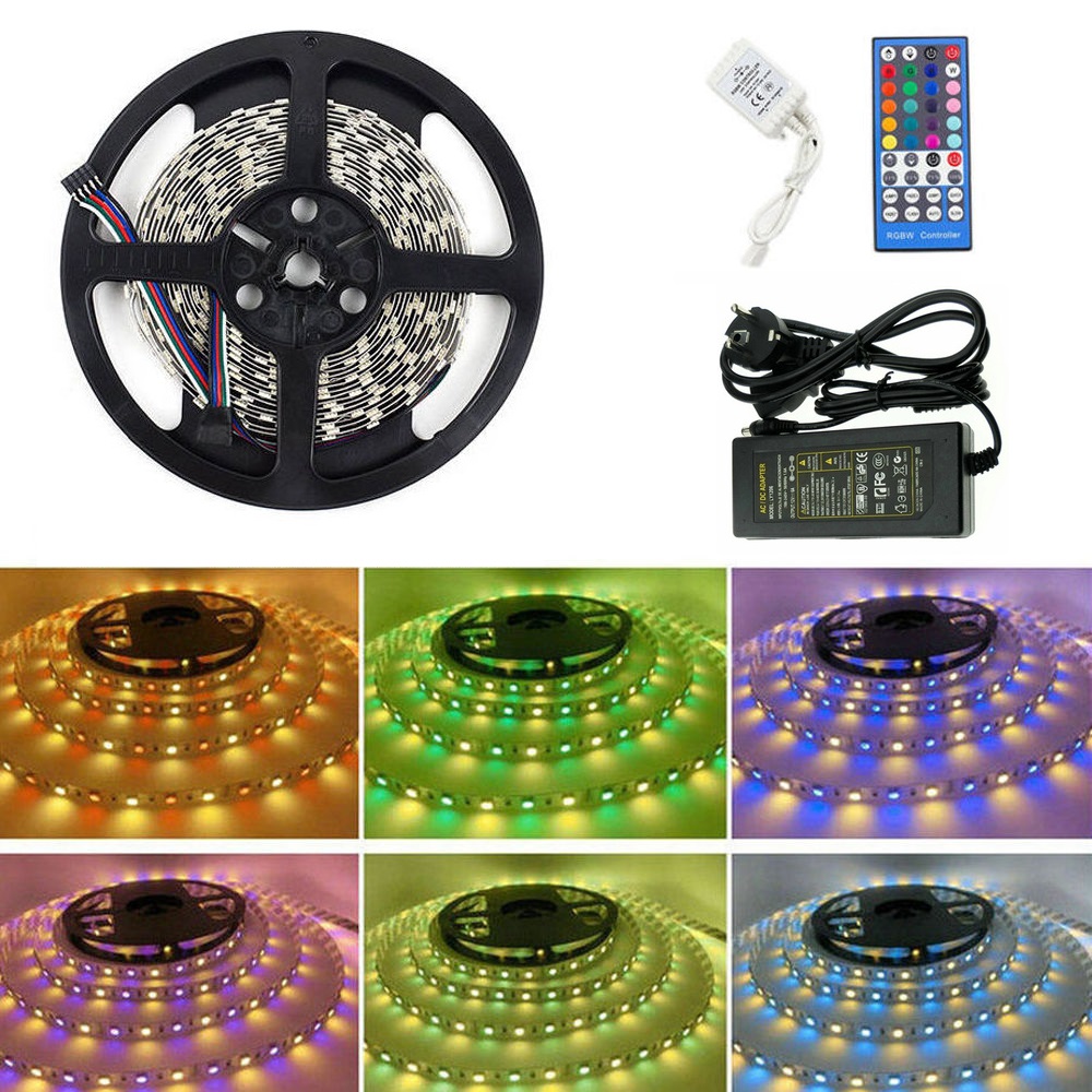 Light Led pásek 2,5 metru, 5050 60ks/m 12W/m, IP65, RGBWW teplá bílá, komplet