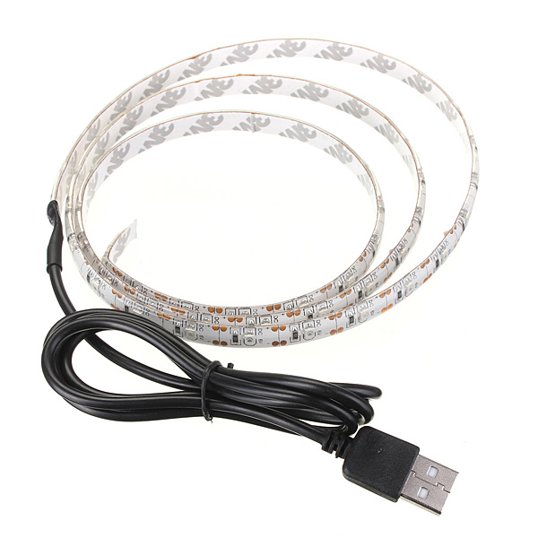 Light USB LED pásek 3528 60LED/m IP20 4.8W/m teplá bílá, 0,5m