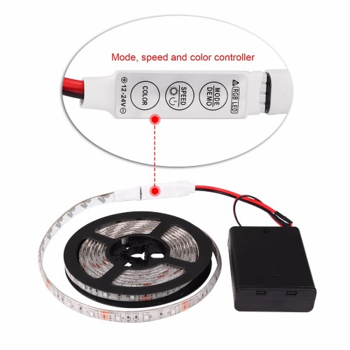 Light B5005 LED pásek na baterie IP65 RGB 0,5 metru