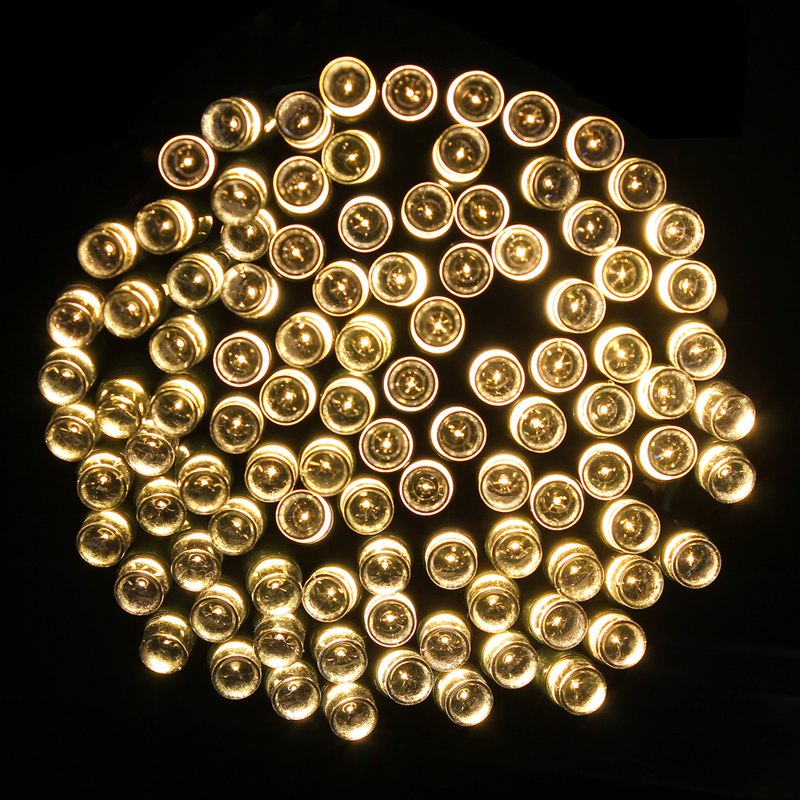 SOLAR 106/12 Solární světelný řetěz žlutá, 100LED/12 Metrů