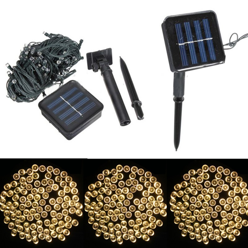 SOLAR 206/22 Solární světelný řetěz žlutá, 200LED/22 Metrů