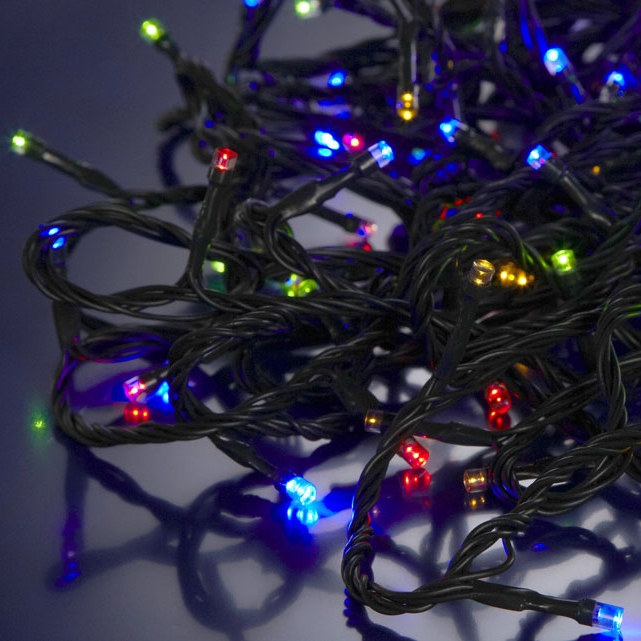 SOLAR 101/12 Solární světelný řetěz RGB, 100LED/12Metrů