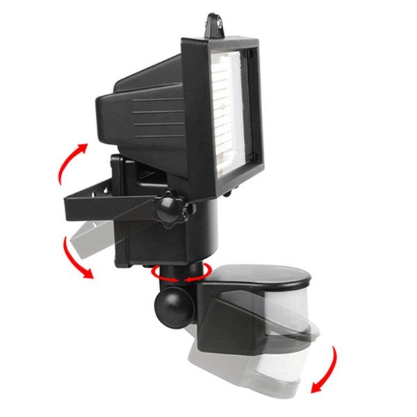 Solární reflektor 100x LED s PIR čidlem pohybu