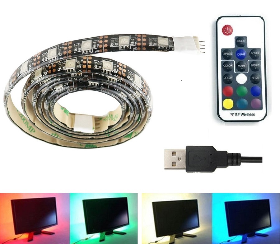 Light LED pásek 5V USB SMD5050 RGB, 1 metr
