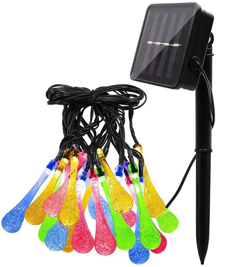 SOLAR R30/06 Solární světelný řetěz RGB, 30LED/6Metrů