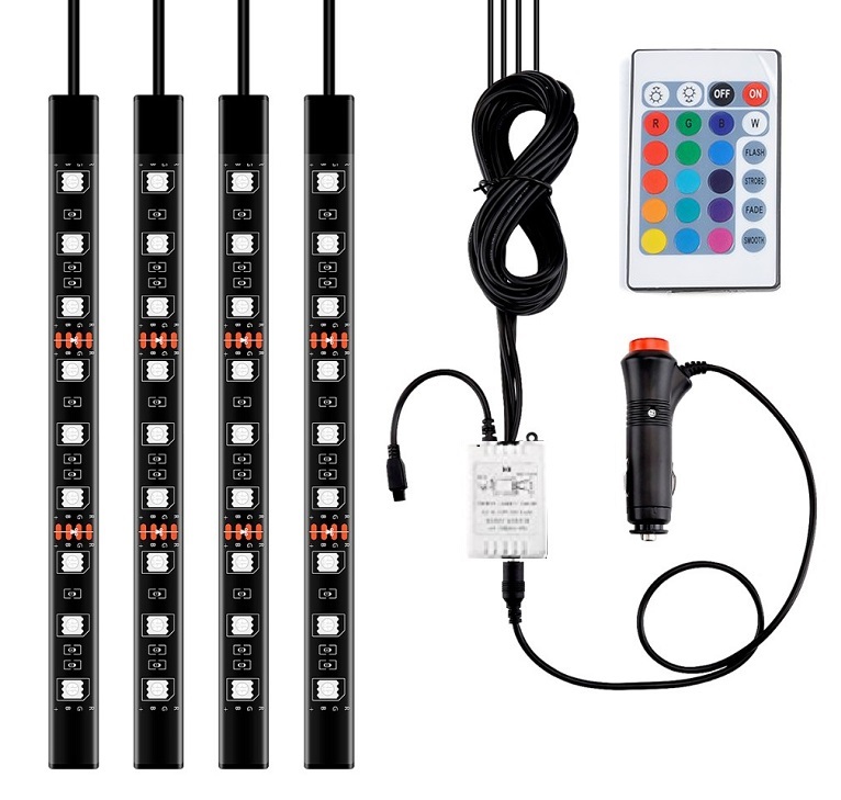 Light SAA39 LED pásek RGB do interiéru auta 36x LED