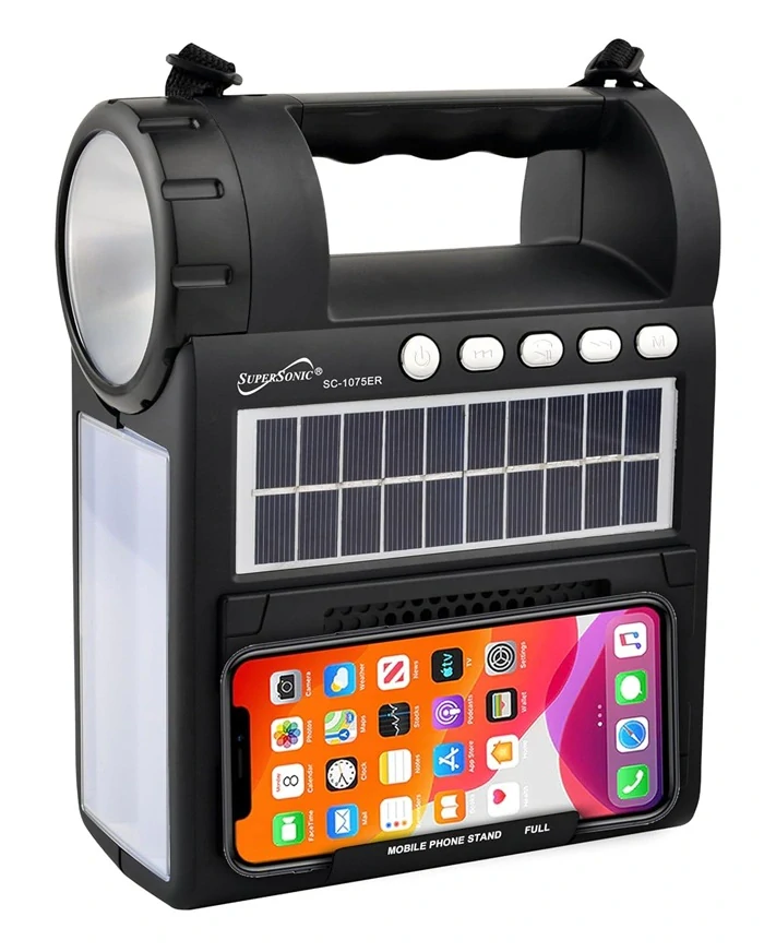 SR5V/25 Solární Bluetooth reproduktor rádio LED