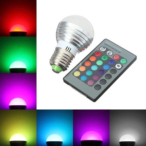 LED Žárovka 3W kulatá E27