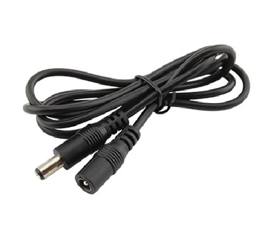 Prodlužovací kabel s konektory DC 5,5 x 2,1mm, vidlice + zásuvka, 100cm