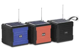 SR-16 Solární Bluetooth reproduktor rádio LED světlo