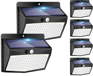 Solar 136 Zahradní světlo s pohybovým čidlem 136 LED set 6 kusů
