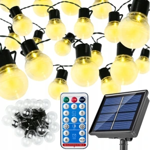 SOLAR R24/15 Solární světelný řetěz teplá bílá, 15LED/15Metrů