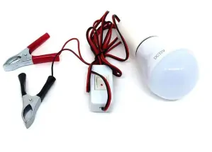 LED žárovka E27 DC12V 6W čistá bílá
