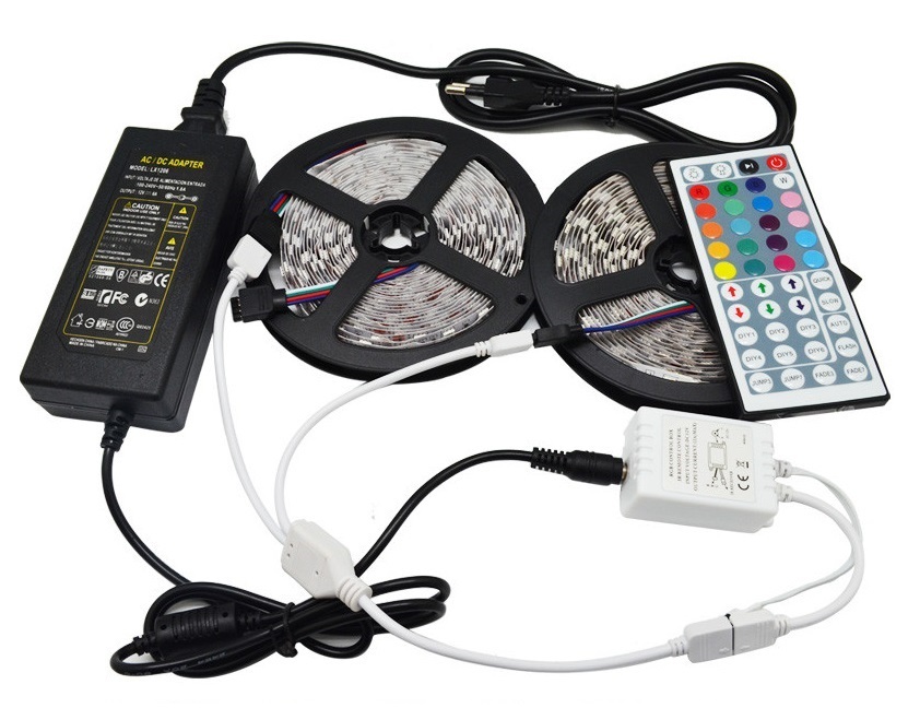 Light LED pásek 5050 60LED/m IP20 14,4W/m RGB, 10metrů, komplet