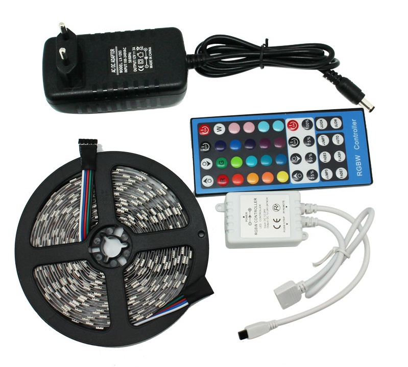 Light LED pásek 12V SMD 5050 60LED/m, IP20, 12W/m, RGB+WW 2m komplet